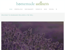 Tablet Screenshot of homemadewellness.com